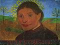 Modersohn-Becker, Paula: Selbstportr�t vor bl�henden B�umen