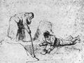 Rembrandt Harmensz. van Rijn: Elisa holt das Beil aus dem Wasser