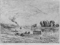 Daubigny, Charles-Fran�ois: Das Atelierboot in Conflans