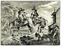 Hogarth, William: Gro�e Illustrationen zu Samuel Butlers »Hudibras«, Auszug Hudibras'