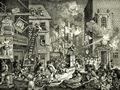 Hogarth, William: Folge »Die Zeiten«, Blatt 1, dritte Fassung