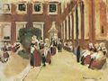 Liebermann, Max: Freistunde im Amsterdamer Waisenhaus, Studie