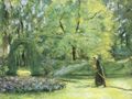 Liebermann, Max: Blumensprengen im Wannseegarten