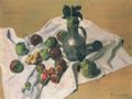 Vallotton, F�lix: Stillleben mit �pfeln, Quitten und einem Metallkrug