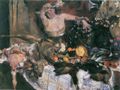 Corinth, Lovis: Gro�es Stilllebenmit Figur (Geburtstagsbild)