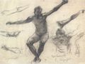 Corinth, Lovis: Studie zu »Kreuzabnahme«
