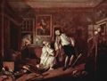 Hogarth, William: Gem�ldezyklus »Mariage � la Mode«, Szene: Die Ermordung des Grafen