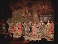 Hogarth, William: Gem�ldezyklus »Gl�ckliche Hochzeit«, Szene: Der Ball