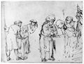 Rembrandt Harmensz. van Rijn: Joseph wird von seinen Br�dern an die Ismaeliten verkauft
