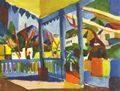 Macke, August: Terrasse des Landhauses in St. Germain
