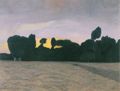 Vallotton, F�lix: Landschaft in der Normandie bei Abendlicht