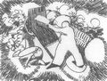 Morgner, Wilhelm: Landschaft 4. »Arbeiter mit Brettkarre«