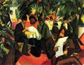 Macke, August: Gartenrestaurant