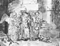 Rembrandt Harmensz. van Rijn: Lot und die Seinen verlassen Sodom