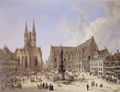 Quaglio, Domenico: Braunschweig, Altstadtmarkt von Osten
