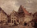 Tacke, Ludwig Andreas Christian: Braunschweig, Kohlmarkt von Westen mit H�usern �Zum Stern� und �Zur Rose�
