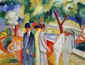 Macke, August: Gro�er heller Spaziergang