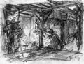 Egger-Lienz, Albin: Heilige Nacht, Entwurf
