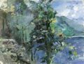 Corinth, Lovis: Walchensee mit Abhang des Jochberges