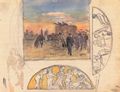Corinth, Lovis: Landschaft mit Heuernte und zwei Frieskompositionen
