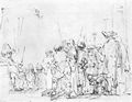 Rembrandt Harmensz. van Rijn: Jesus vor dem Hohen Rat