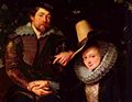 Rubens, Peter Paul: Selbstportr�t des Malers mit seiner Frau Isabella Brant in der Gei�blattlaube, Detail