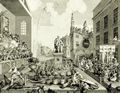 Hogarth, William: Folge »Die Zeiten«, Blatt 2, erste Fassung