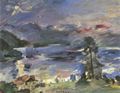 Corinth, Lovis: Walchensee, aufgehender Mond