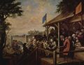 Hogarth, William: Gem�ldeserie »Wahlzyklus«, Szene: Die Wahl