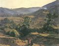 Waldm�ller, Ferdinand Georg: Berglandschaft mit der Ruine Liechtenstein bei M�dling