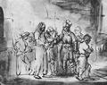 Rembrandt Harmensz. van Rijn: Jesus wird zum Verh�r gef�hrt