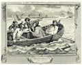 Hogarth, William: Folge »Flei� und Faulheit«, F�nftes Blatt: Der Faule, weggejagt und auf die See geschickt