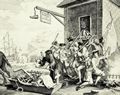 Hogarth, William: Die Invasion, 1. Blatt: Frankreich