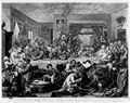 Hogarth, William: Die Parlamentswahlen: Pose des feinen Kenners