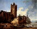 Quaglio, Domenico: Eltville am Rhein, Wasserburg der Mainzer Erzbisch�fe