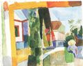 Macke, August: Unser Garten am See (IV)