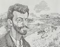 Baluschek, Hans: Bildnis Richard Dehmel