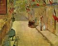 Manet, Edouard: Rue Mosnier mit Fahnen