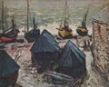 Monet, Claude: �berwinternde Boote