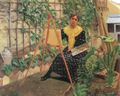 Vallotton, F�lix: Junge Frau beim Malen