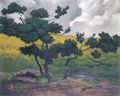 Vallotton, F�lix: Komponierte Landschaft: ein Geh�lz