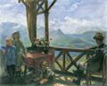 Corinth, Lovis: Terrasse in Klobenstein, Tirol