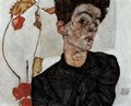Schiele, Egon: Selbstportr�t mit Lampionfr�chten