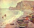 Monet, Claude: �tretat, der Strand und La Porte d'Amont