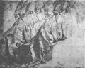 Raffael: Kr�nung Karl des Gro�en, Studie, Sitzende Bisch�fe