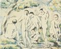 C�zanne, Paul: Die Badenden, kleine Fassung