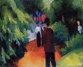 Macke, August: Park am Wasser