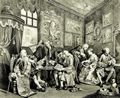 Hogarth, William: Folge »Heirat nach der Mode«, Erstes Blatt: Der Ehevertrag