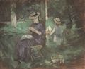 Morisot, Berthe: Frau und Kind im Garten