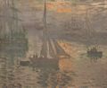 Monet, Claude: Sonnenaufgang, Seelandschaft